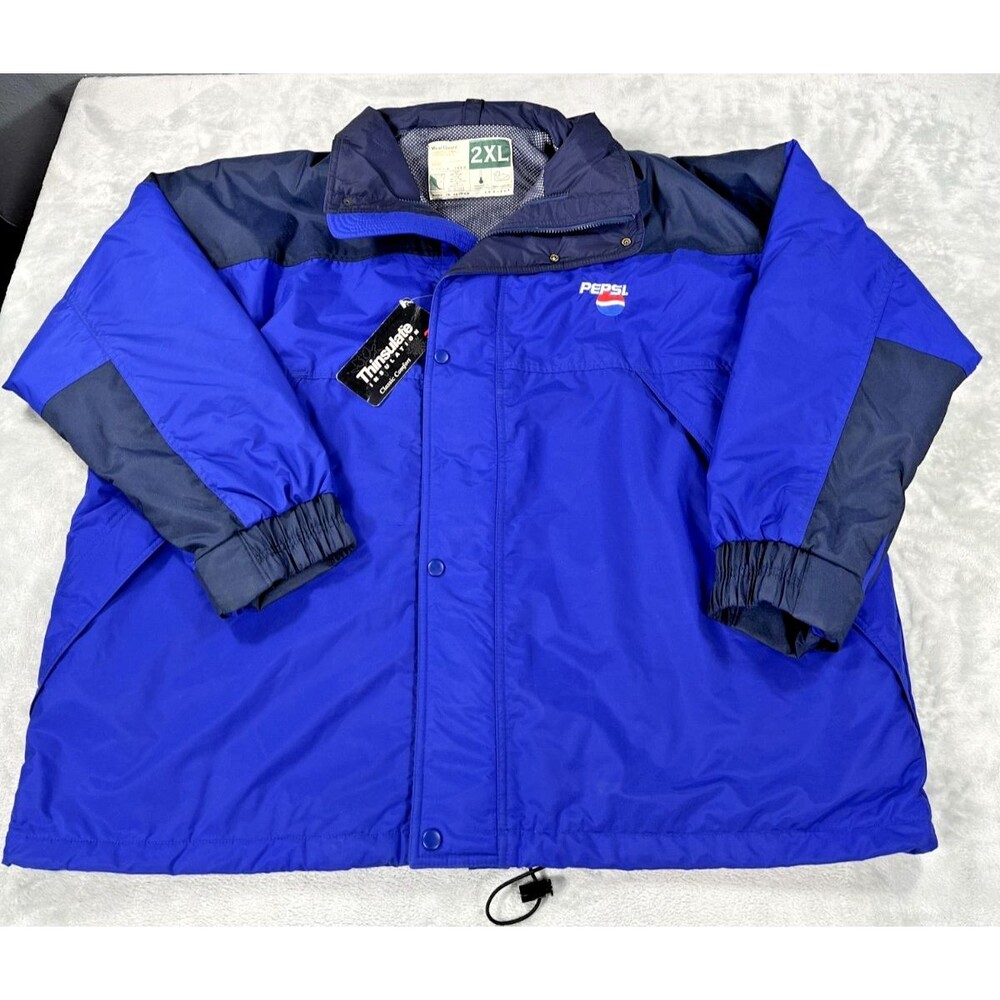 VTG WearGuard Pepsi Jacket NWT Thinsulate Corporate PromoBlue Black Parka